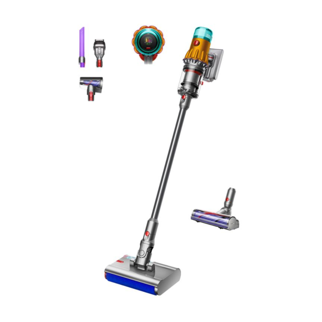 Dyson V12DETECTSUB Detect Slim Submarine Cordless Vacuum - Yellow/Nickel
