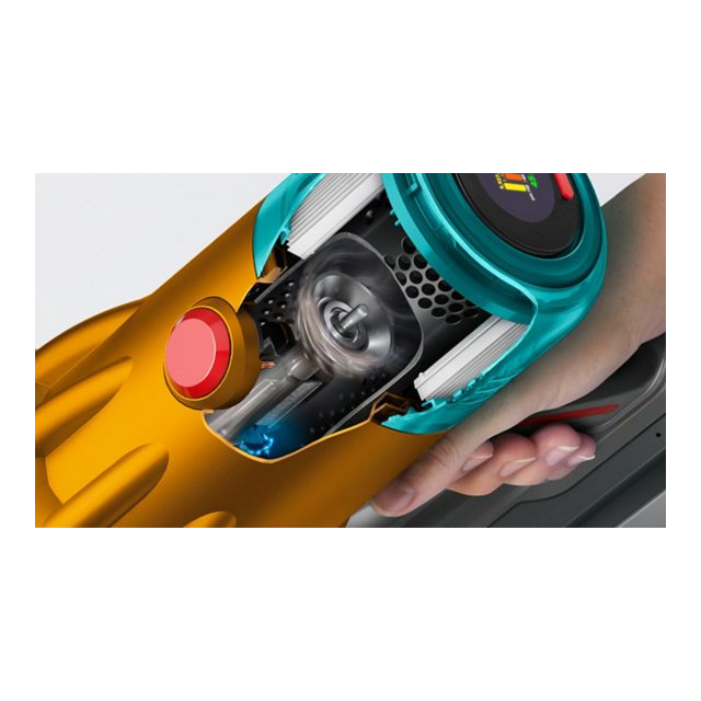 Dyson V12DETECTSUB Detect Slim Submarine Cordless Vacuum - Yellow/Nickel
