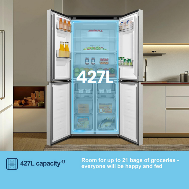 Fridgemaster MQ79395ES 79.4cm No Frost Fridge Freezer