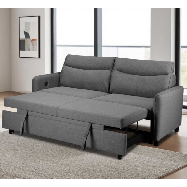 GIE SHEILASOFABEDLIGHTGREYPEPPER Sheila Sofabed (Pepper) - Light Grey