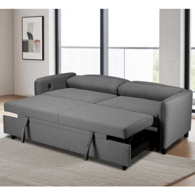 GIE SHEILASOFABEDLIGHTGREYPEPPER Sheila Sofabed (Pepper) - Light Grey