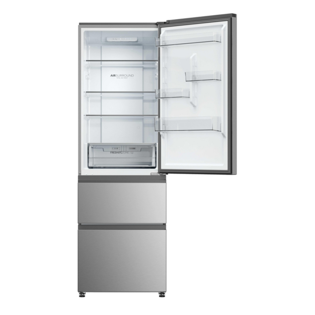 Haier HTR3618DNMG 59.5CM 60/40 Fridge Freezer - Silver