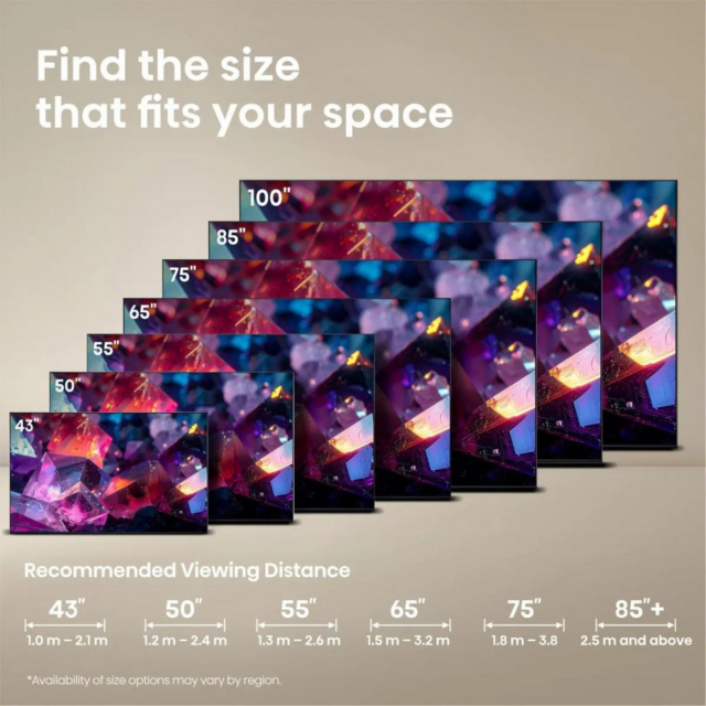 Hisense 43E7STUK PRO 43inch 4K UHD Hi-QLED Smart TV - Black