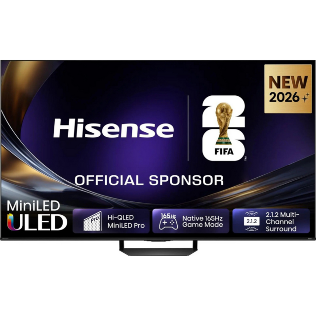 Hisense 75U7STUK PRO 75inch 4K UHD Hi-QLED MiniLED Smart TV - Charcoal Grey