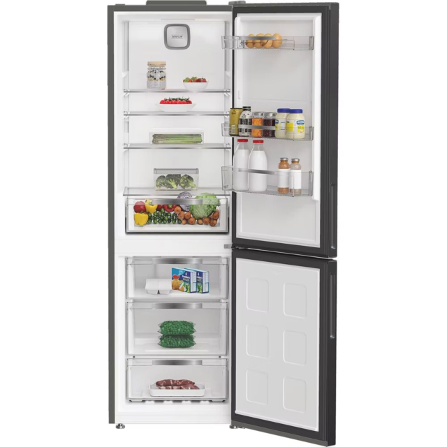 Hotpoint HPK26363XBR5UK 60CM 60/40 Fridge Freezer - Black Silver