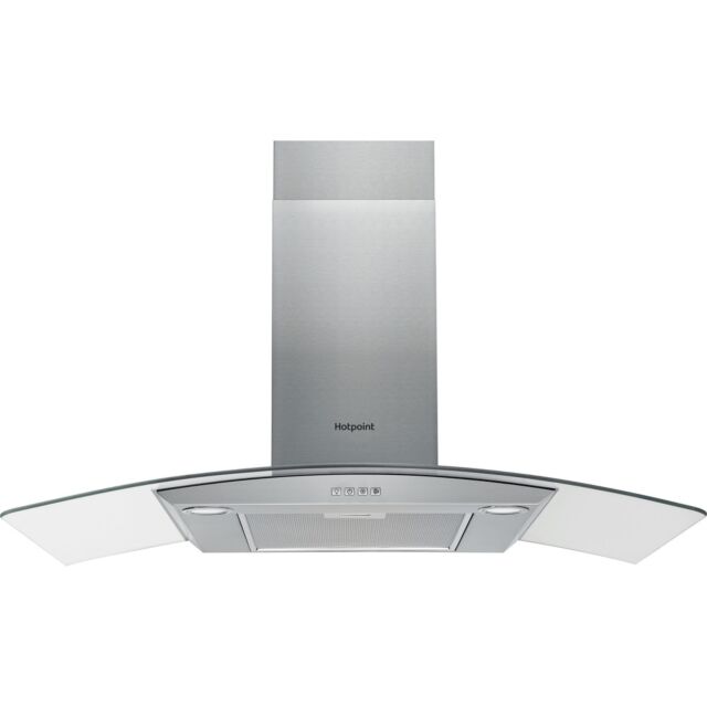 Hotpoint PHGC94FLMX 90cm Chimney Cooker Hood - Stainless Steel
