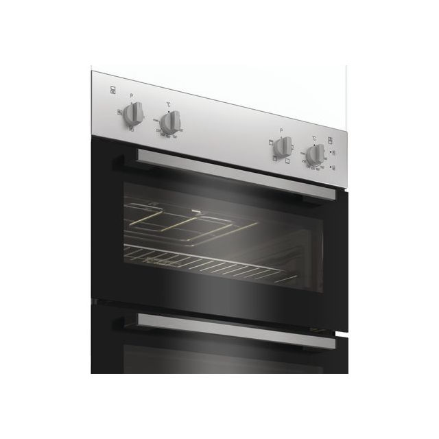 Indesit DII10NS Built In Electric Fan Double Oven - Silver