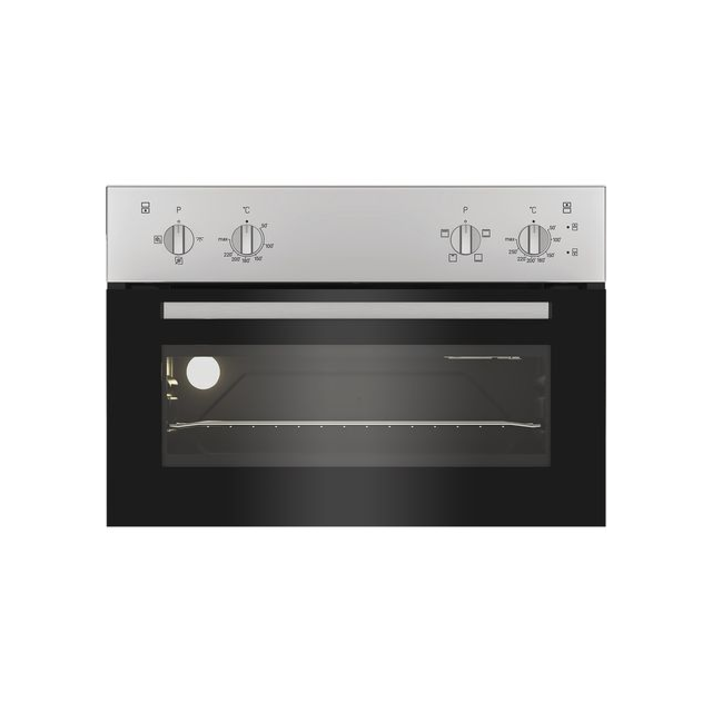 Indesit DII10NS Built In Electric Fan Double Oven - Silver