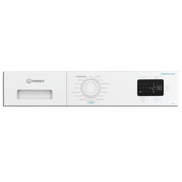 Indesit IDHE80WIRE 8KG Heat Pump Tumble Dryer - White 