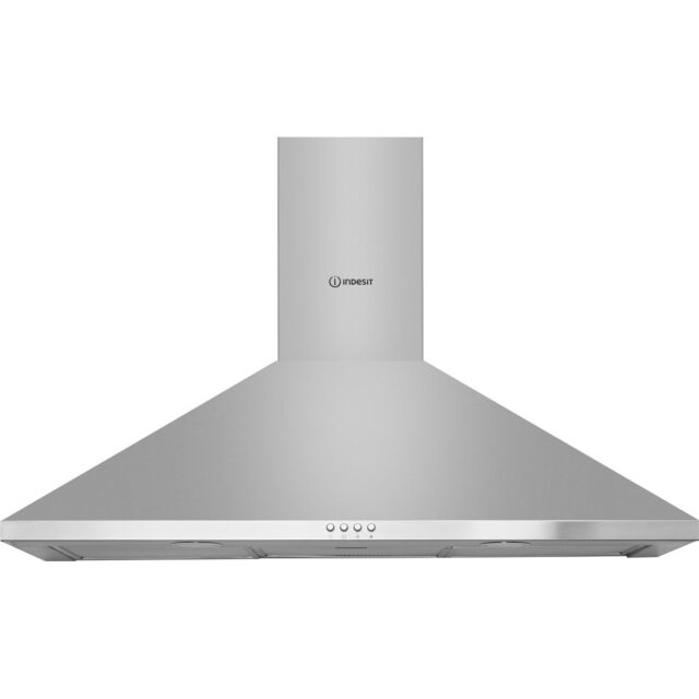Indesit IHPC95LMX 90cm Chimney Cooker Hood - Stainless Steel