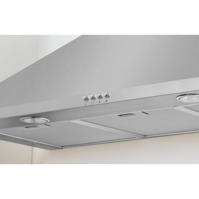 Indesit IHPC95LMX 90cm Chimney Cooker Hood - Stainless Steel