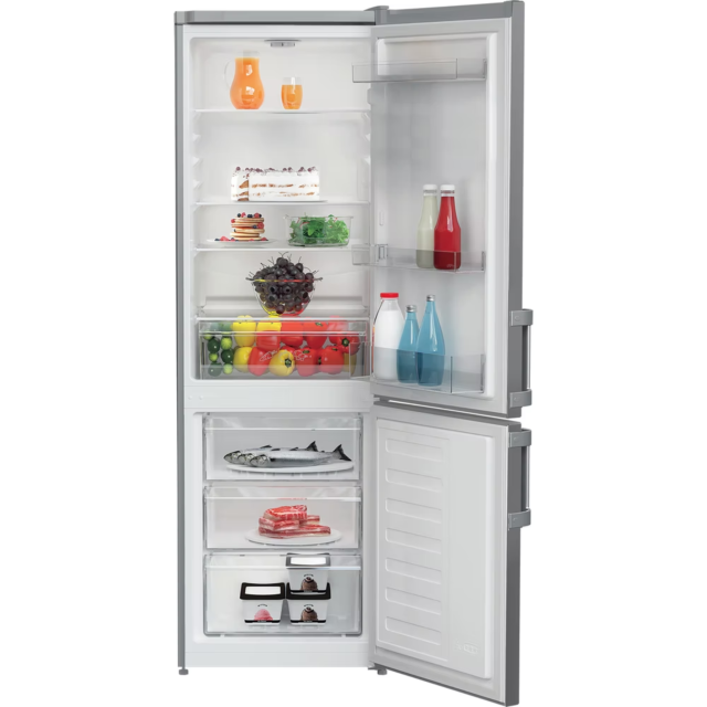 Indesit IKNS1261S4UK 55CM 60/40 Fridge Freezer - Silver 