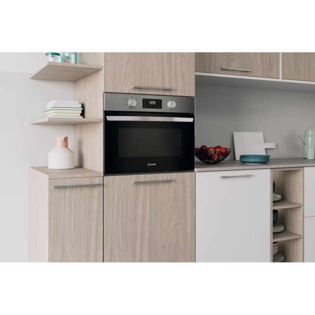 Indesit IP252RXUK 40L Built-In Microwave - Stainless Steel 
