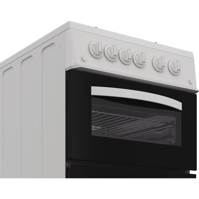 Indesit ITG5GMW 50cm Gas Freestanding Twin Cooker - White