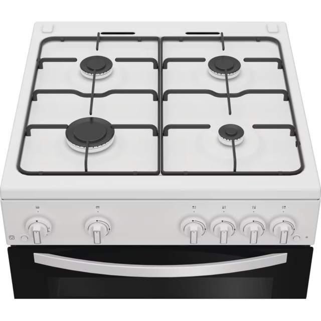 Indesit ITG6GW 60cm Gas Freestanding Twin Cooker - White