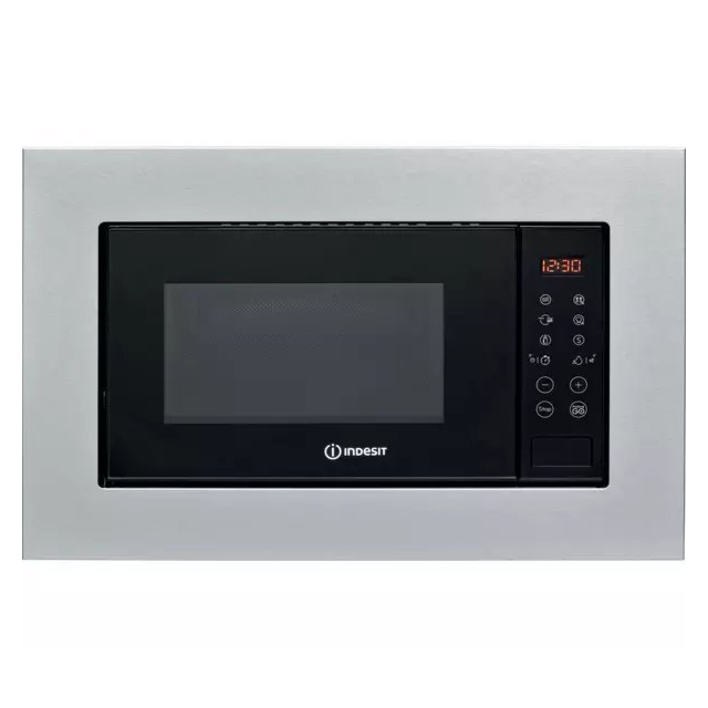 Indesit Push&Go MWI120GX Built In Microwave with Grill - Stainless Steel