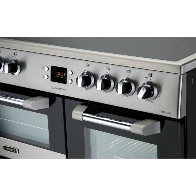 Leisure CS90C530X 90cm Electric Range Cooker with Three Ovens - Stainless