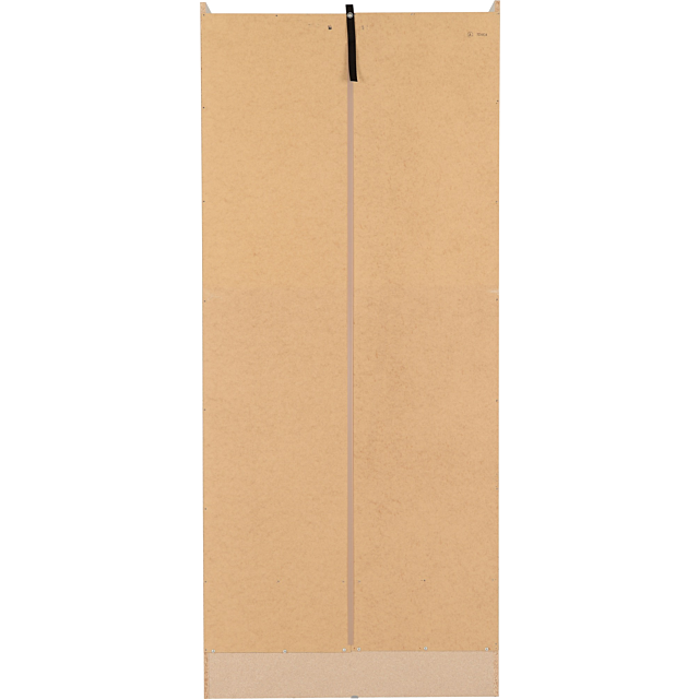 Lisdorat 100-101-085 NEVADA MIRRORED 2 DOOR 1 DRAWER WARDROBE - GREY GLOSS/LIGHT OAK EFFECT VENEER