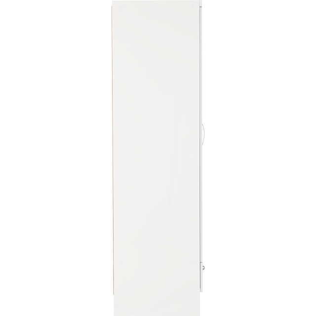 Lisdorat 100-101-091 NEVADA MIRRORED 2 DOOR 1 DRAWER WARDROBE - WHITE GLOSS
