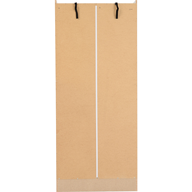 Lisdorat 100-101-091 NEVADA MIRRORED 2 DOOR 1 DRAWER WARDROBE - WHITE GLOSS