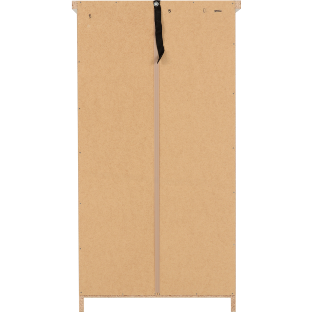 Lisdorat 100-102-093 NEVADA 5 DRAWER NARROW CHEST - GREY GLOSS/LIGHT OAK EFFECT VENEER