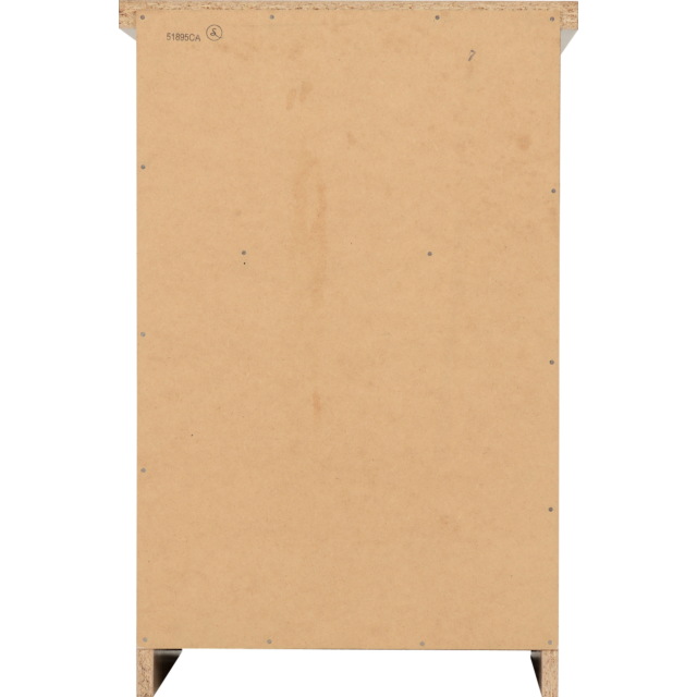 Lisdorat 100-103-053 NEVADA 2 DRAWER BEDSIDE - GREY GLOSS/LIGHT OAK EFFECT VENEER