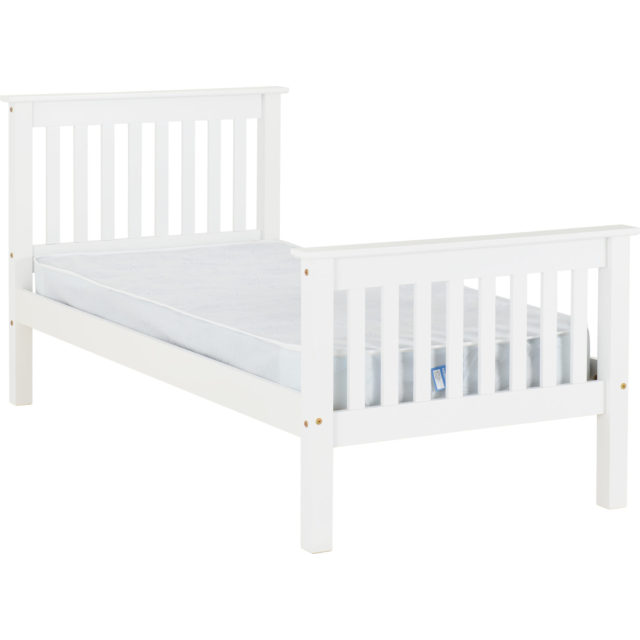 Lisdorat 200-201-019 MONACO 3' BED HIGH FOOT END - WHITE