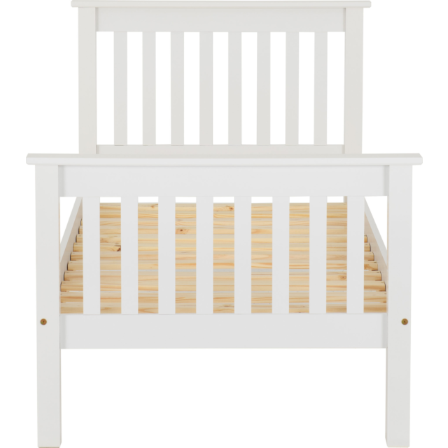 Lisdorat 200-201-019 MONACO 3' BED HIGH FOOT END - WHITE