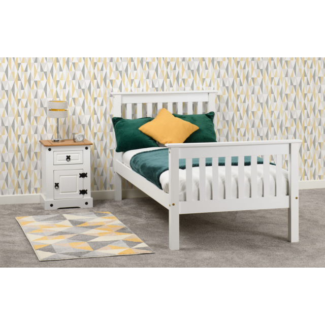 Lisdorat 200-201-019 MONACO 3' BED HIGH FOOT END - WHITE