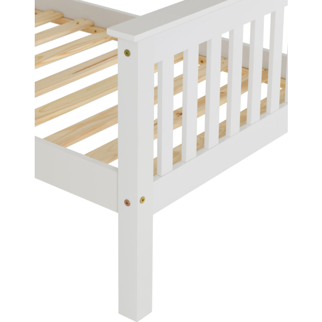Lisdorat 200-201-019 MONACO 3' BED HIGH FOOT END - WHITE