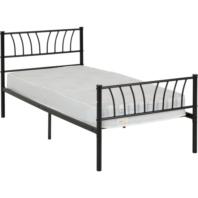 Lisdorat 200-201-077 HARLOW 3' BED - BLACK