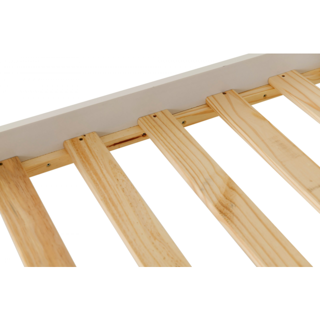 Lisdorat 200-203-027 MONACO 4'6inch BED HIGH FOOT END - WHITE