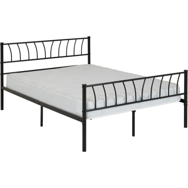 Lisdorat 200-203-122 HARLOW 4'6inch BED - BLACK