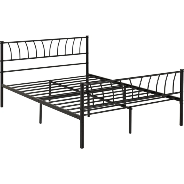 Lisdorat 200-203-122 HARLOW 4'6inch BED - BLACK