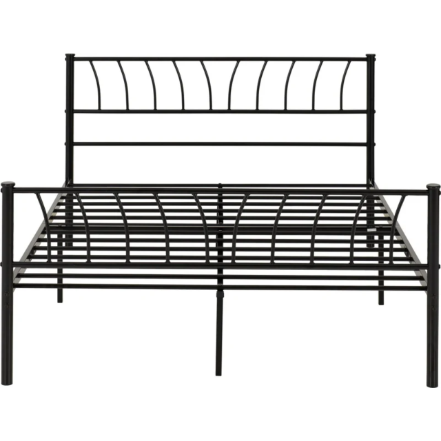 Lisdorat 200-203-122 HARLOW 4'6inch BED - BLACK