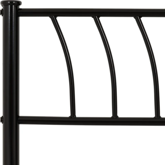Lisdorat 200-203-122 HARLOW 4'6inch BED - BLACK