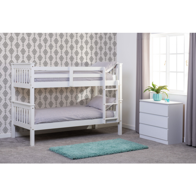 Lisdorat 200-205-009 NEPTUNE 3' BUNK BED - WHITE