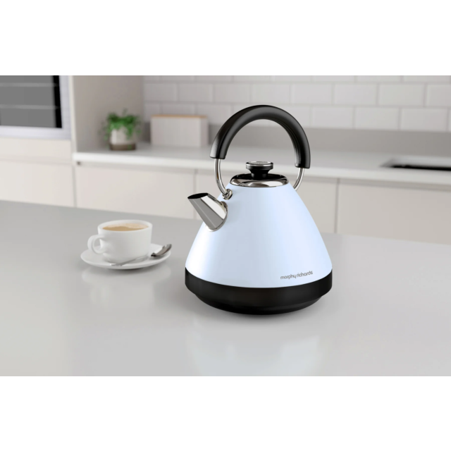 Morphy Richards 500004151 Venture 1.5L Pyramid Kettle - Duck Egg Blue