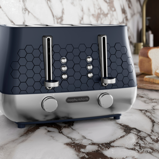 Morphy Richards 243021 Cassini 4-Slice Toaster Outer Space - Blue