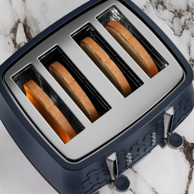 Morphy Richards 243021 Cassini 4-Slice Toaster Outer Space - Blue