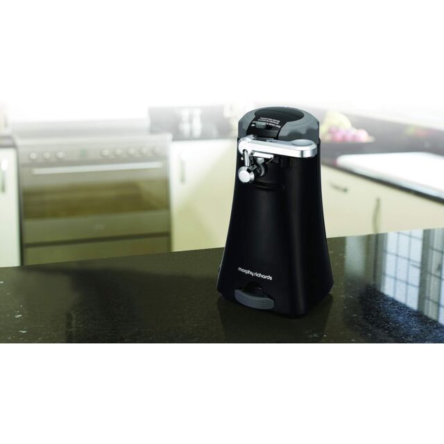 Morphy Richards X-46718 Electronic Can-Opener - Black