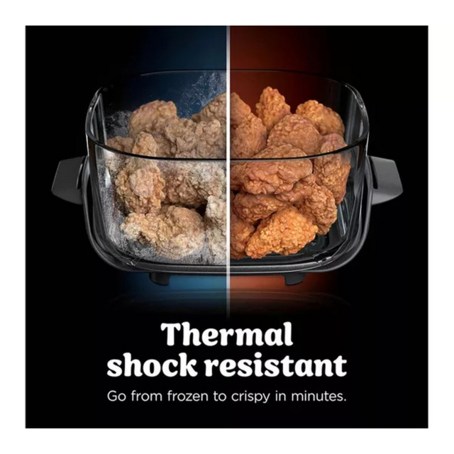 Ninja DD102UKIV2 Dual Zone 8-in-1 Function Glass Air Fryer - Bone