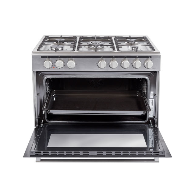 NordMende CSG92IX 90cm Single Cavity Dual Fuel Range Cooker - Stainless Steel