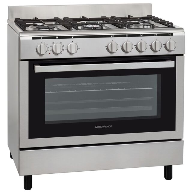 NordMende CSG92IX 90cm Single Cavity Dual Fuel Range Cooker - Stainless Steel