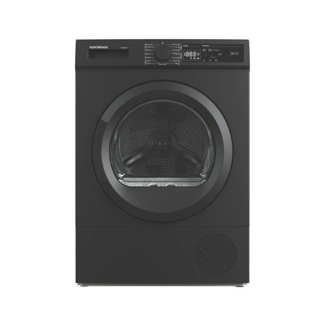 NordMende TDHPE80DIX 8KG Freestanding Heat Pump Tumble Dryer - Dark Inox