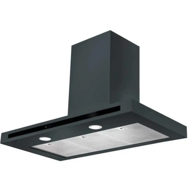 Rangemaster HLTHDS90SL 90cm Chimney Cooker Hood - Grey