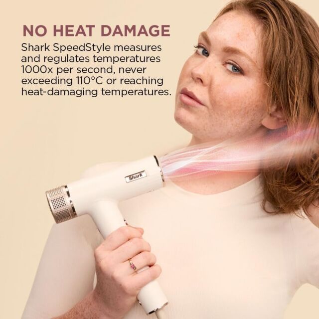 Shark HD332UK SpeedStyle 3-in-1 Hair Dryer for Curly & Coily Hair - Silk