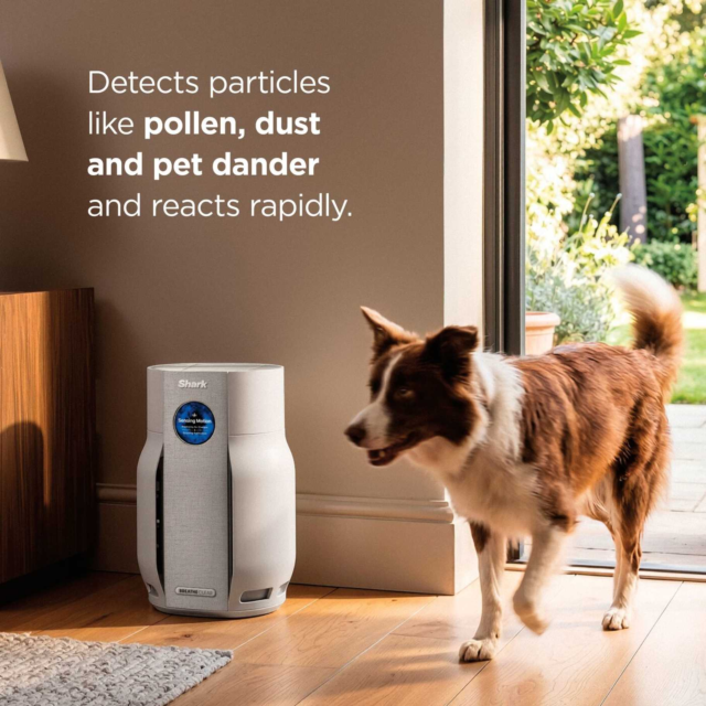 Shark HP162UK BreatheClear with NeverChange6 Air Purifier - Dove