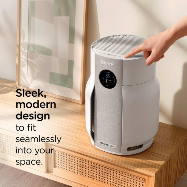 Shark HP162UK BreatheClear with NeverChange6 Air Purifier - Dove