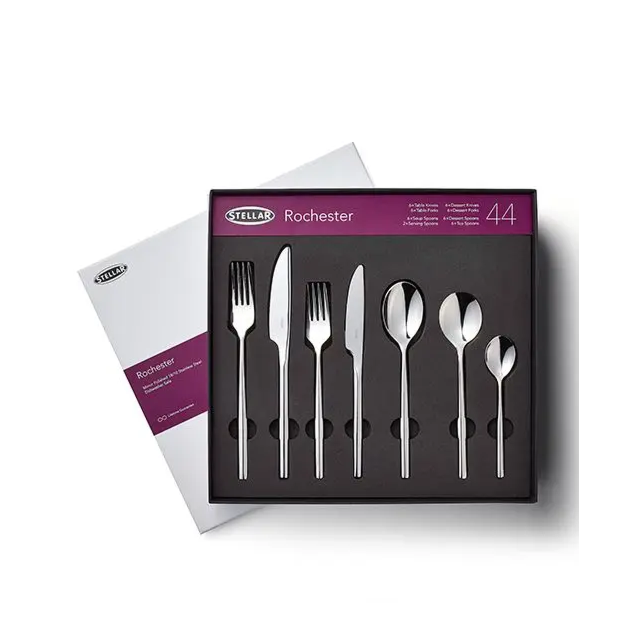 Stellar BL58 Rochester, 44 Piece Cutlery Set - Silver